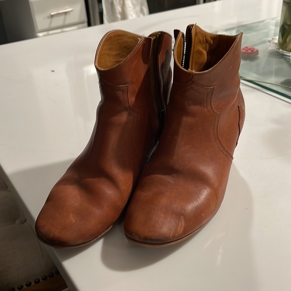 Isabel Marant Étoile | Brown Leather Dicker Ankle Boot - Size FR 38 - Picture 8 of 12